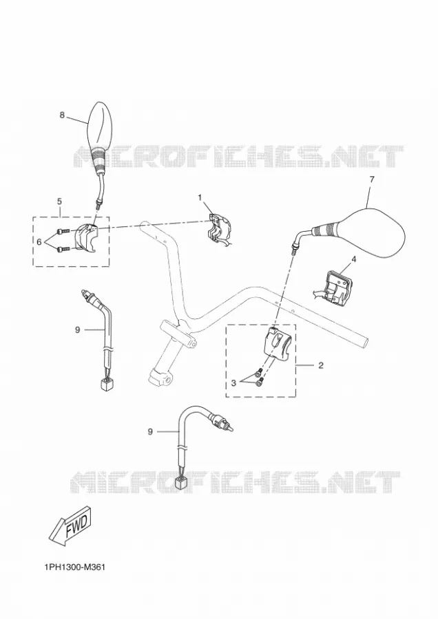 COMMODO / LEVIER Yamaha SCOOTER 50 2016 AEROX  NS50