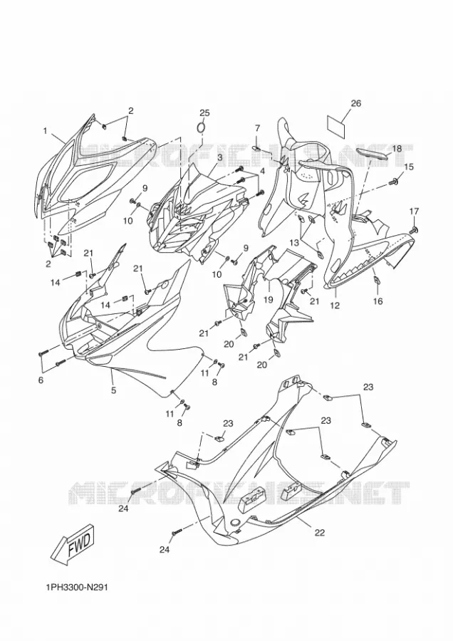 PROTEGE JAMBES Yamaha SCOOTER 50 2016 AEROX  NS50