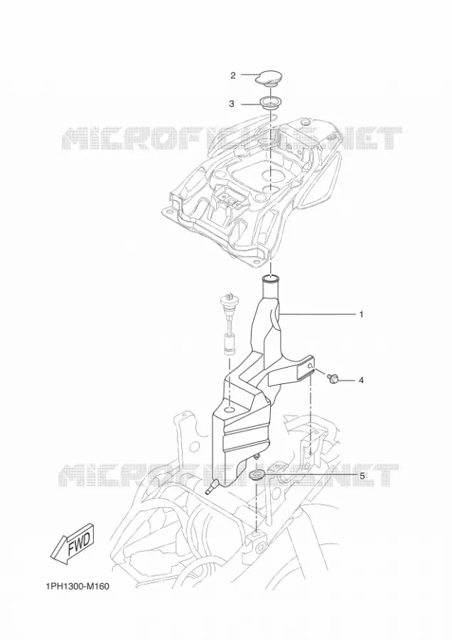 RESERVOIR D'HUILE Yamaha SCOOTER 50 2016 AEROX  NS50