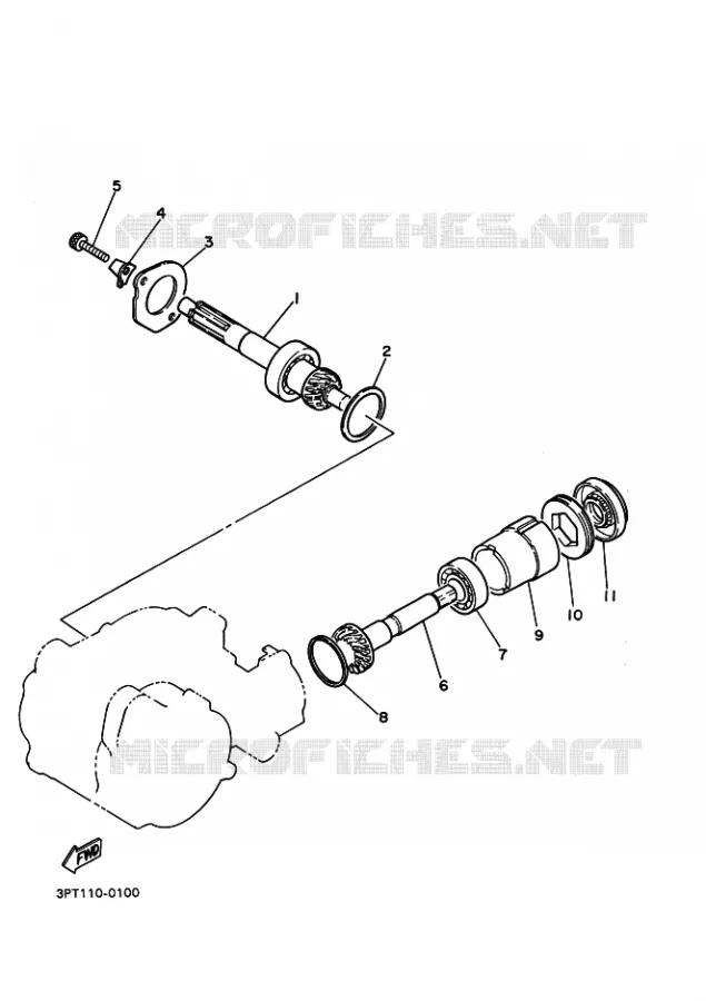 TRANSMISSION Yamaha MOTO 50 2018 PW  PW50