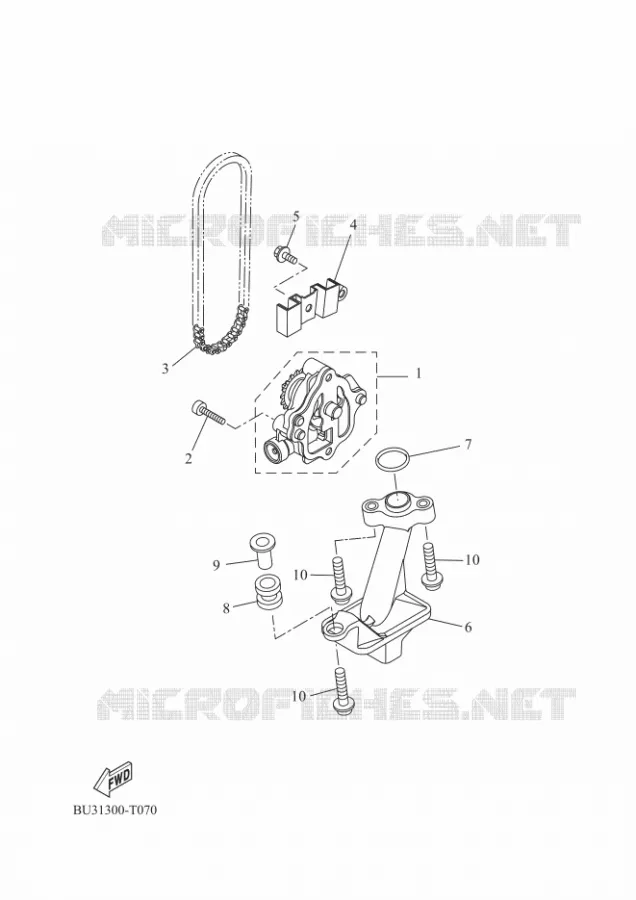 POMPE A HUILE Yamaha MOTO 700 2018 TRACER  MTT690-A