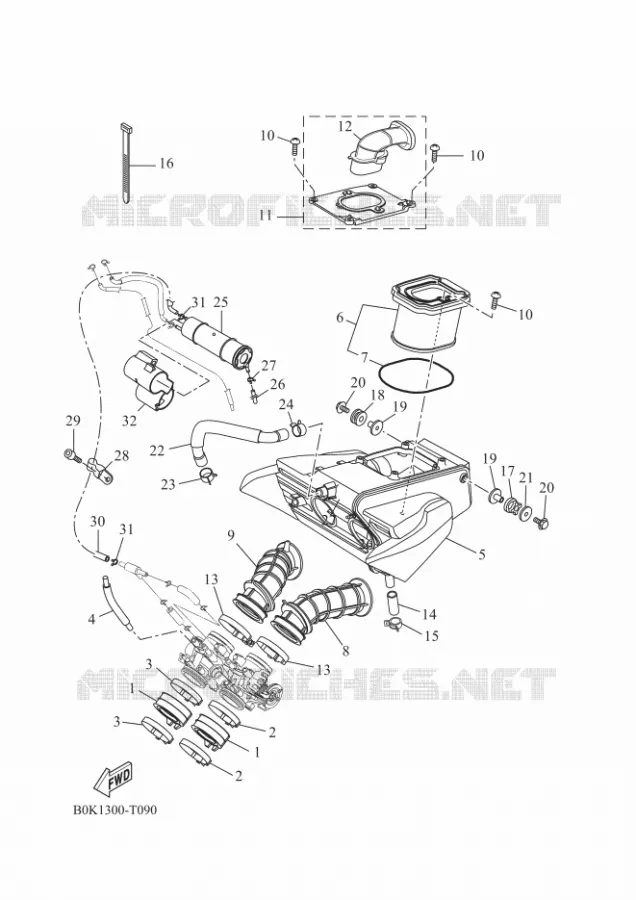 ADMISSION Yamaha MOTO 700 2018 TRACER  MTT690-A