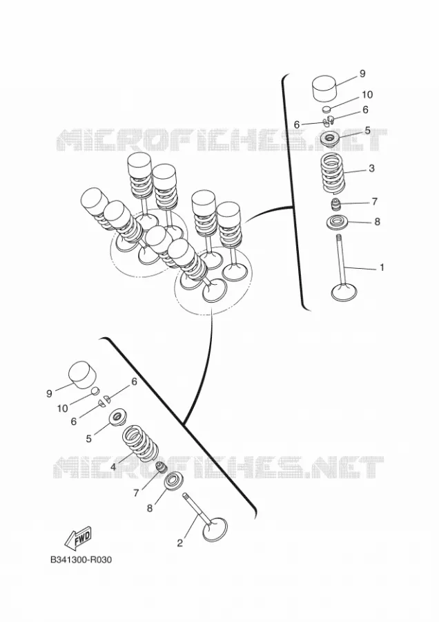 SOUPAPE Yamaha MOTO 700 2018 TRACER  MTT690-A