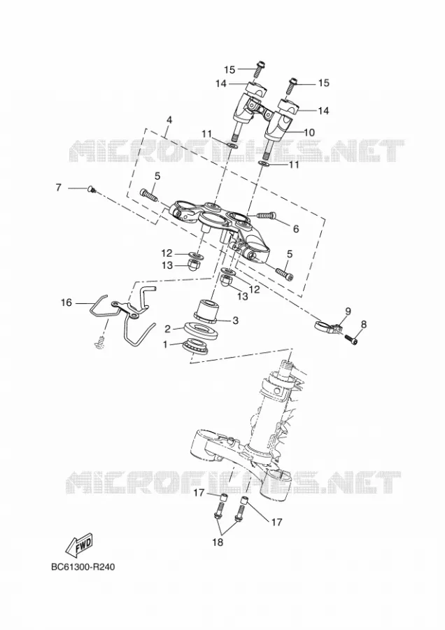 DIRECTION Yamaha MOTO 700 2018 TRACER 35KW  MTT690-U