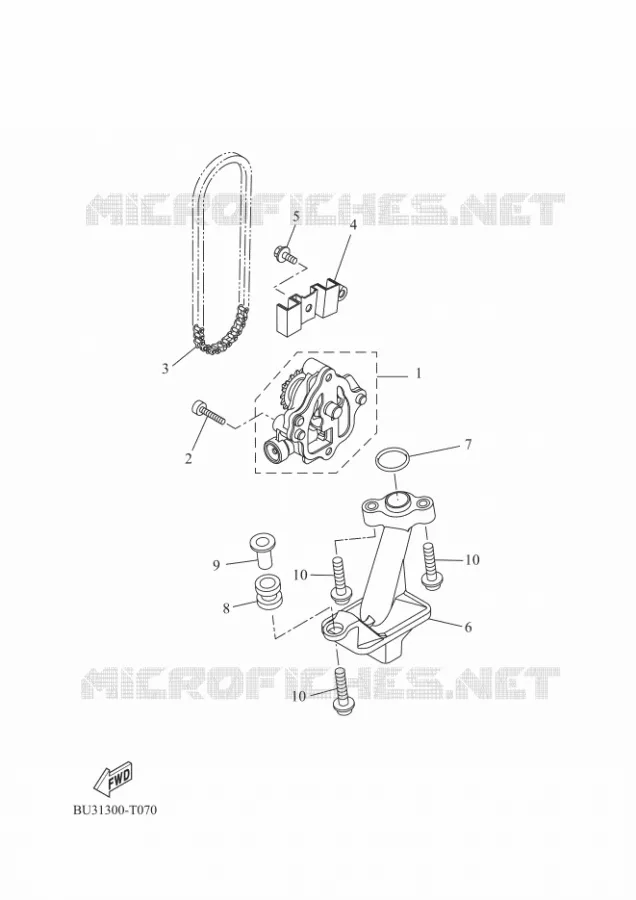 POMPE A HUILE Yamaha MOTO 700 2018 TRACER 35KW  MTT690-U