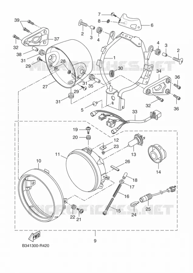 PHARE  Yamaha MOTO 700 2018 XSR  MTM690