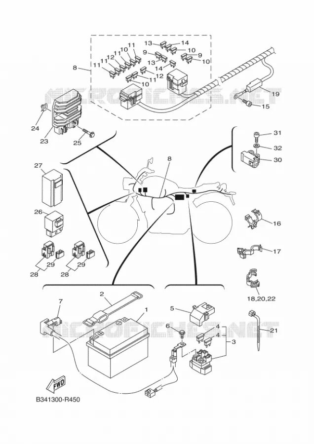 ELECTRIQUE 1 Yamaha MOTO 700 2018 XSR  MTM690
