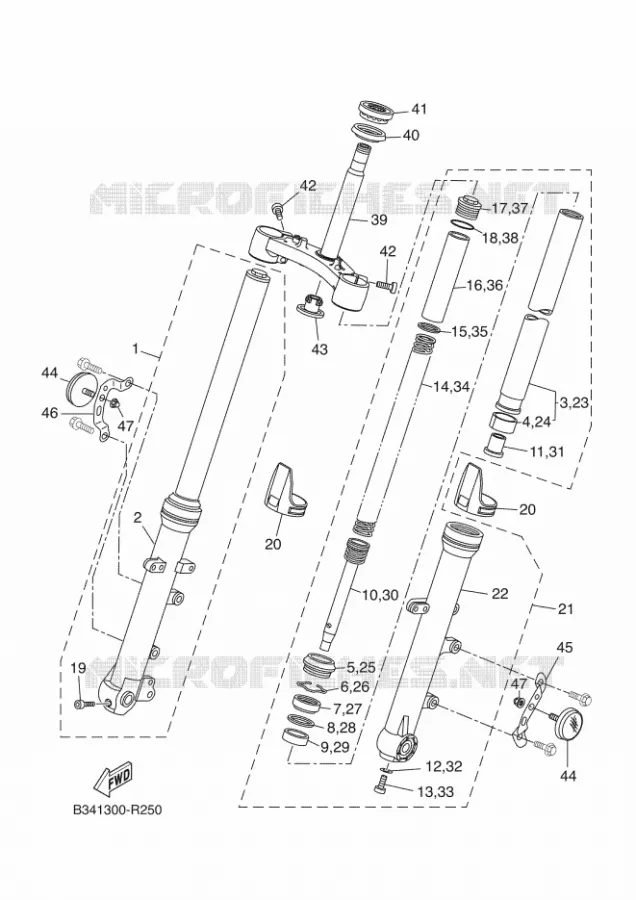 FOURCHE Yamaha MOTO 700 2018 XSR  MTM690