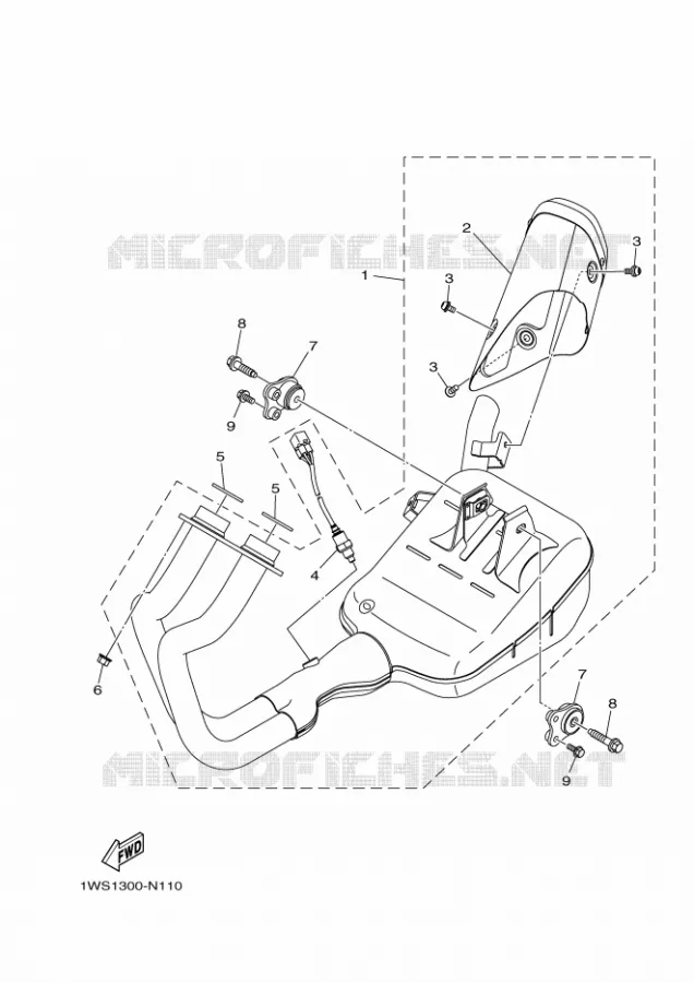 ECHAPPEMENT Yamaha MOTO 700 2018 MT  MTN690-A MT07