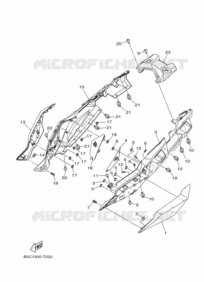 COUVERCLE LATERAL Yamaha MOTO 900 2018 TRACER  MTT850