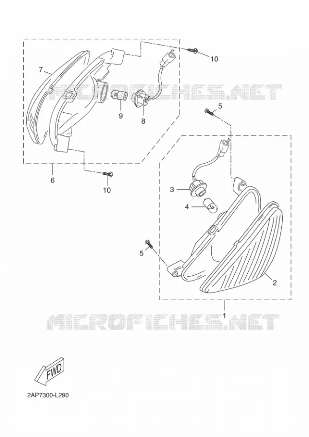 CLIGNOTANT Yamaha SCOOTER 50 2012 NEOS 4  YN50F