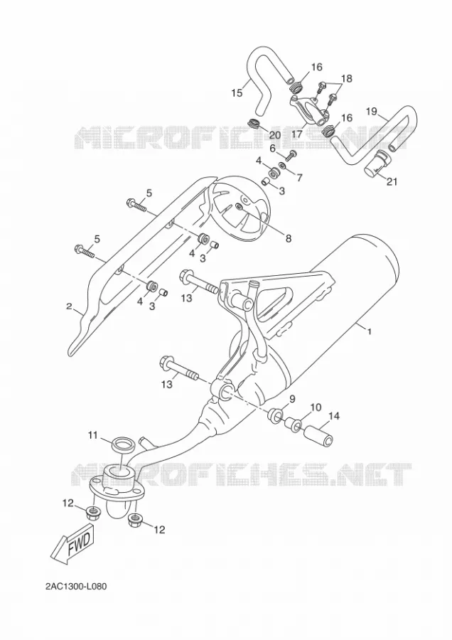 ECHAPPEMENT Yamaha SCOOTER 50 2012 NEOS 4  YN50F