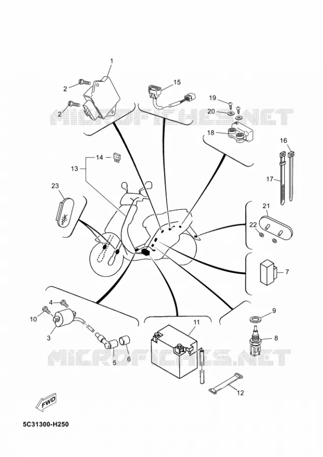 ELECTRIQUE 2 Yamaha SCOOTER 50 2012 NEOS 4  YN50F