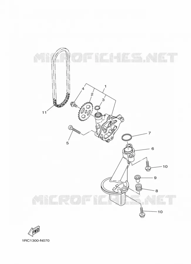 POMPE A HUILE Yamaha MOTO 900 2018 MT  MTN850D