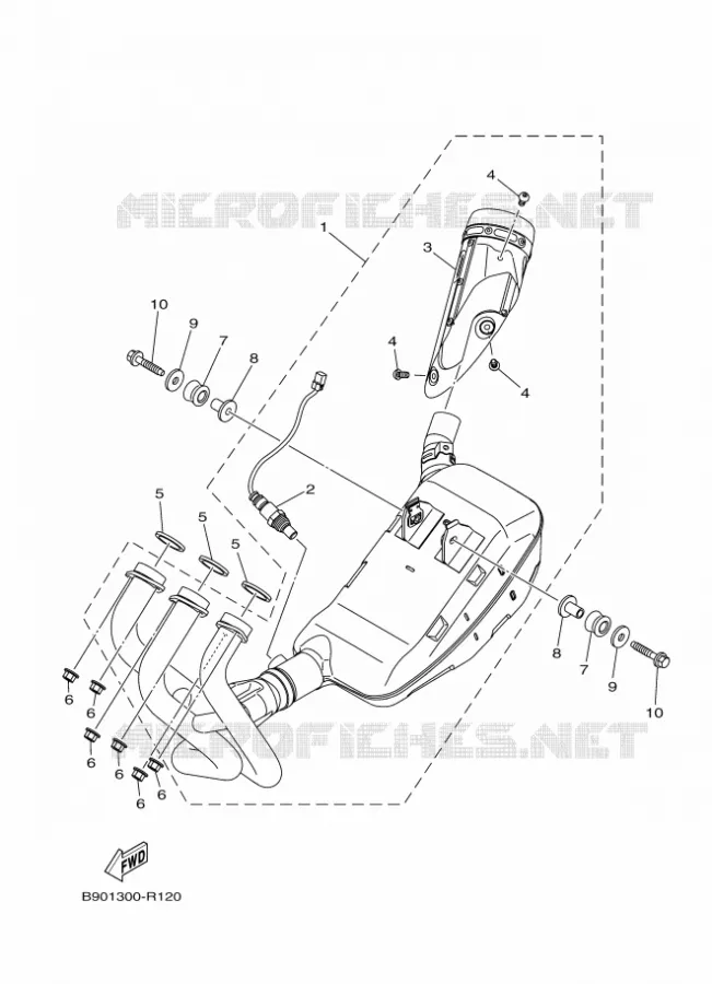 ECHAPPEMENT Yamaha MOTO 900 2018 XSR  MTM850