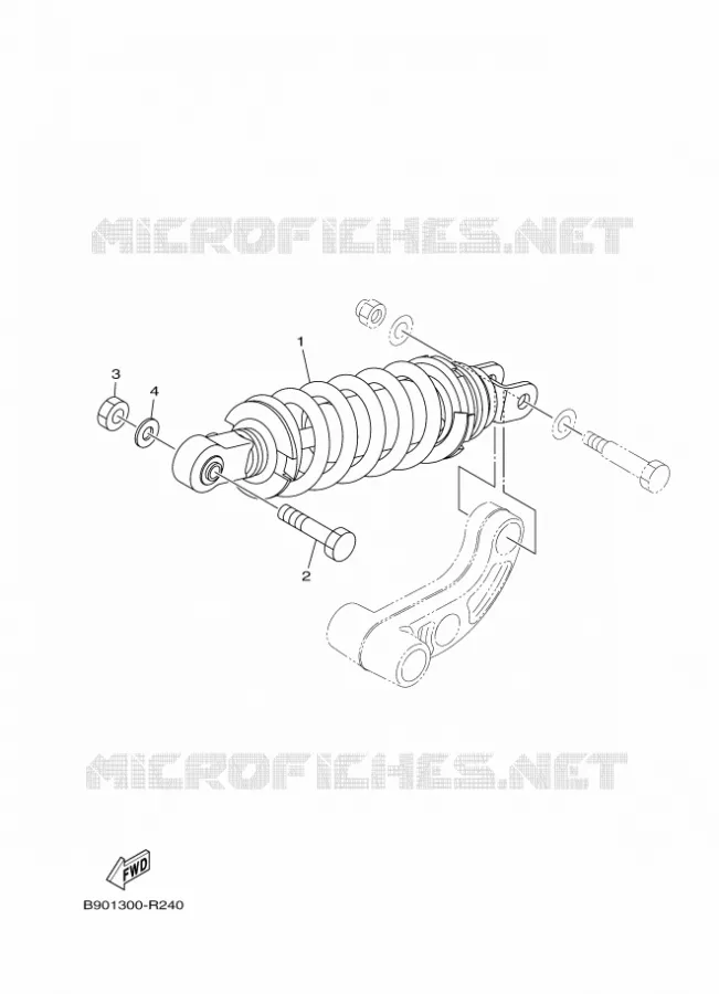 AMORTISSEUR ARRIERE Yamaha MOTO 900 2018 XSR  MTM850