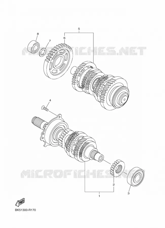 TRANSMISSION Yamaha MOTO 1300 2018 FJR AS  FJR1300-AS