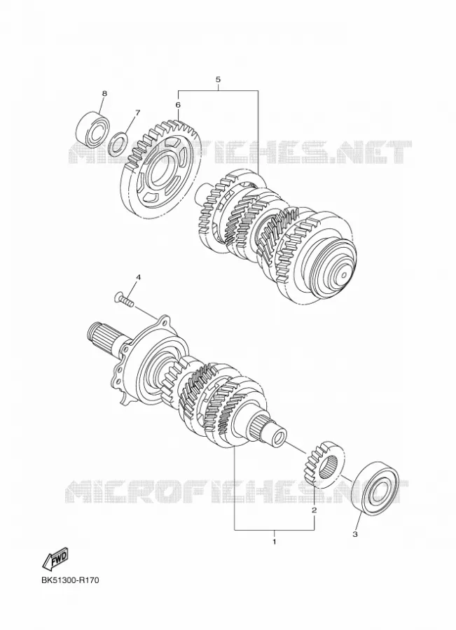 TRANSMISSION Yamaha MOTO 1300 2018 FJR AS  FJR1300-AS