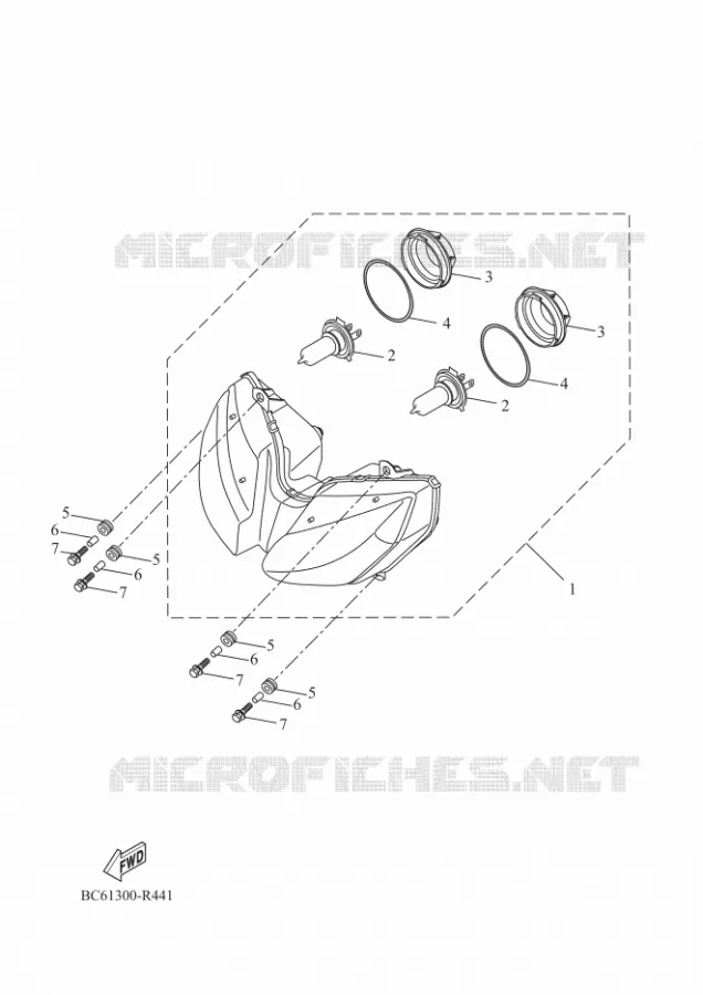 PHARE  Yamaha MOTO 700 2018 TRACER  MTT690-A
