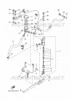MAITRE CYLINDRE DE FREIN ARRIERE pour Yamaha TRACER 700 ABS 35KW A2 de 2018