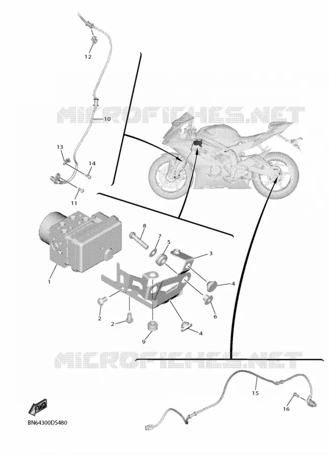 PARTIE ELECTRIQUE 3 Yamaha MOTO 600 2018 R6  YZF600