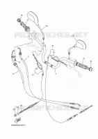 GUIDON ET CABLES pour Yamaha YBR 125 de 2018