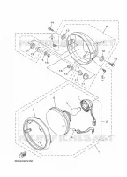 PHARE  pour Yamaha YBR 125 de 2018