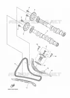 ARBRE A CAMES / CHAINE DE DISTRIBUTION pour Yamaha MT-09 ABS de 2018