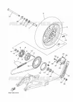 ROUE ARRIERE pour Yamaha MT-09 ABS de 2018