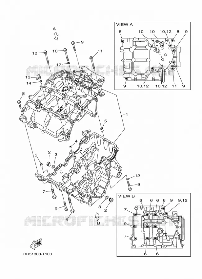 CARTER MOTEUR Yamaha MOTO 250 2018 R25  YZF-R25A