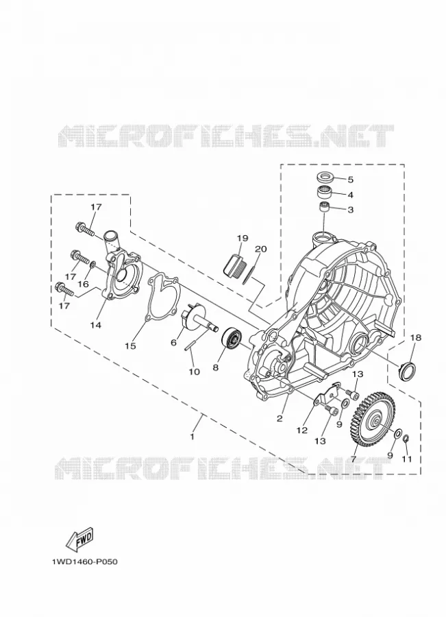 POMPE A EAU / DURITES Yamaha MOTO 250 2018 R25  YZF-R25A