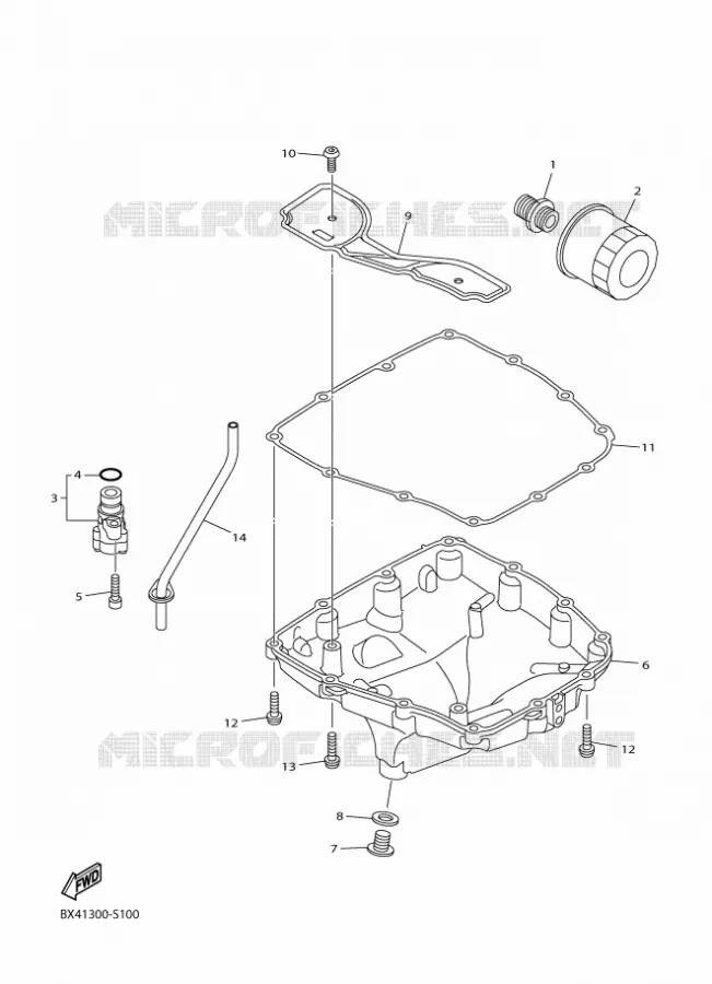 FILTRE A HUILE Yamaha MOTO 1000 2018 R1  YZF-R1