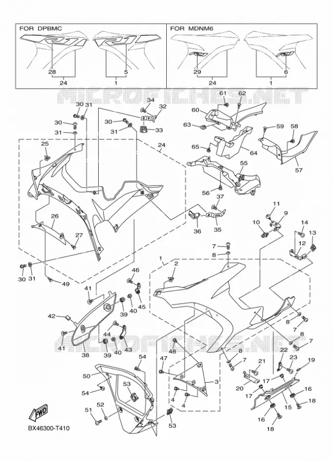 CARENAGE 2 Yamaha MOTO 1000 2018 R1  YZF-R1