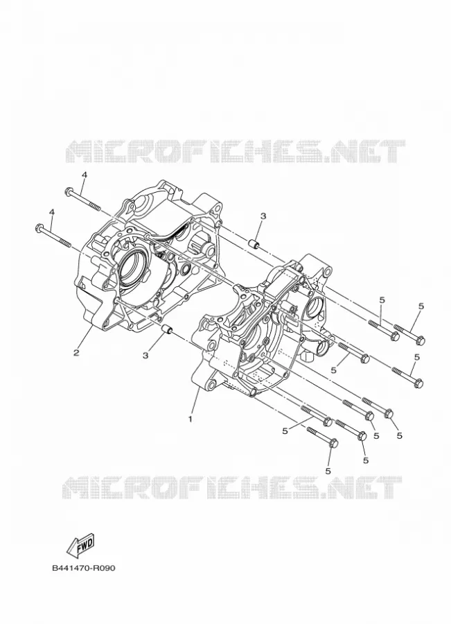 CARTER MOTEUR Yamaha MOTO 110 2018 CRUX  YD110D-4