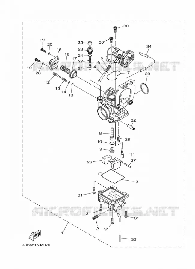 CARBURATEUR Yamaha SCOOTER 110 2018 CRYPTON  T110C