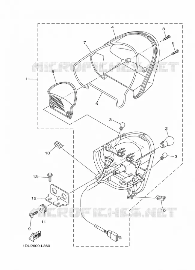 FEU ARRIERE Yamaha SCOOTER 110 2018 CRYPTON  T110C