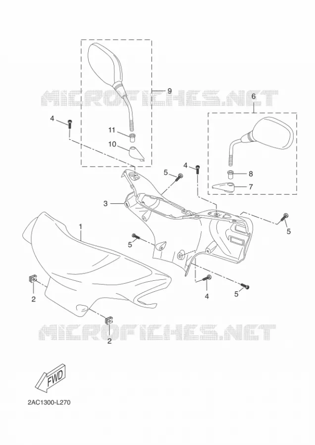 CARENAGES 1  Yamaha SCOOTER 50 2018 NEOS 4  YN50F