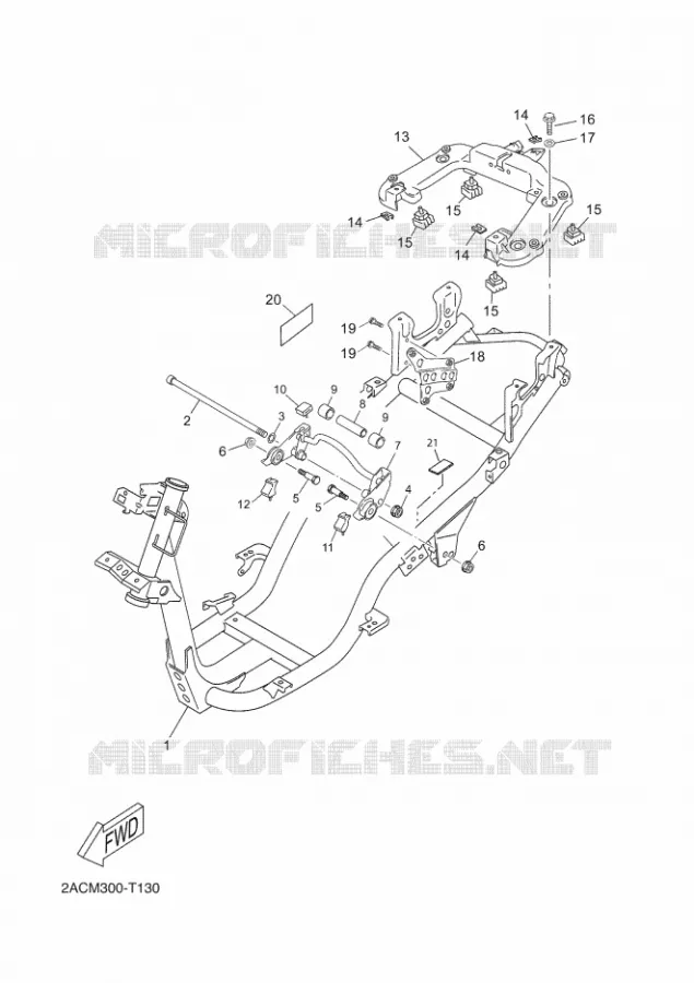 CADRE Yamaha SCOOTER 50 2018 NEOS 4  YN50F