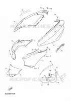 COUVERCLE LATERAL pour Yamaha NEOS 4 UBS (UNIFIED BRAKE SYSTEM) de 2018