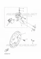 ETRIER DE FREIN AVANT pour Yamaha NEOS 4 UBS (UNIFIED BRAKE SYSTEM) de 2018