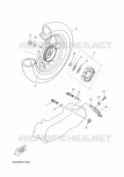 ROUE ARRIERE pour Yamaha NEOS 4 UBS (UNIFIED BRAKE SYSTEM) de 2018