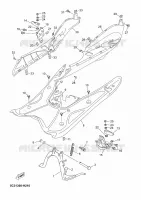 SUPPORT / REPOSE PIEDS pour Yamaha NEOS 4 UBS (UNIFIED BRAKE SYSTEM) de 2018
