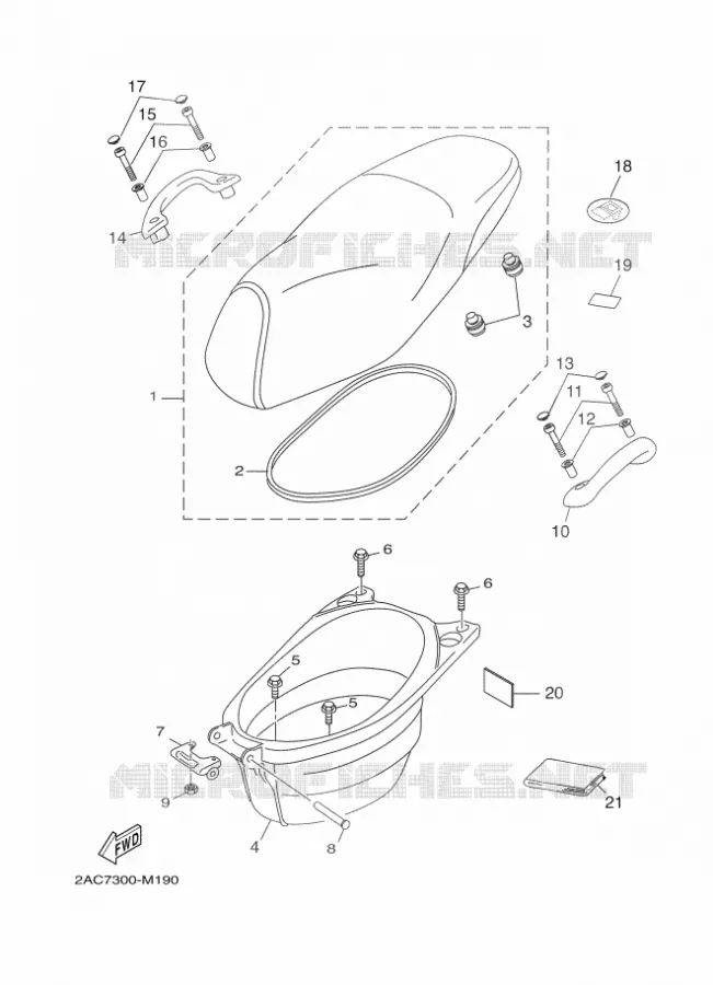SELLE Yamaha SCOOTER 50 2018 NEOS 4 UBS  YN50FU