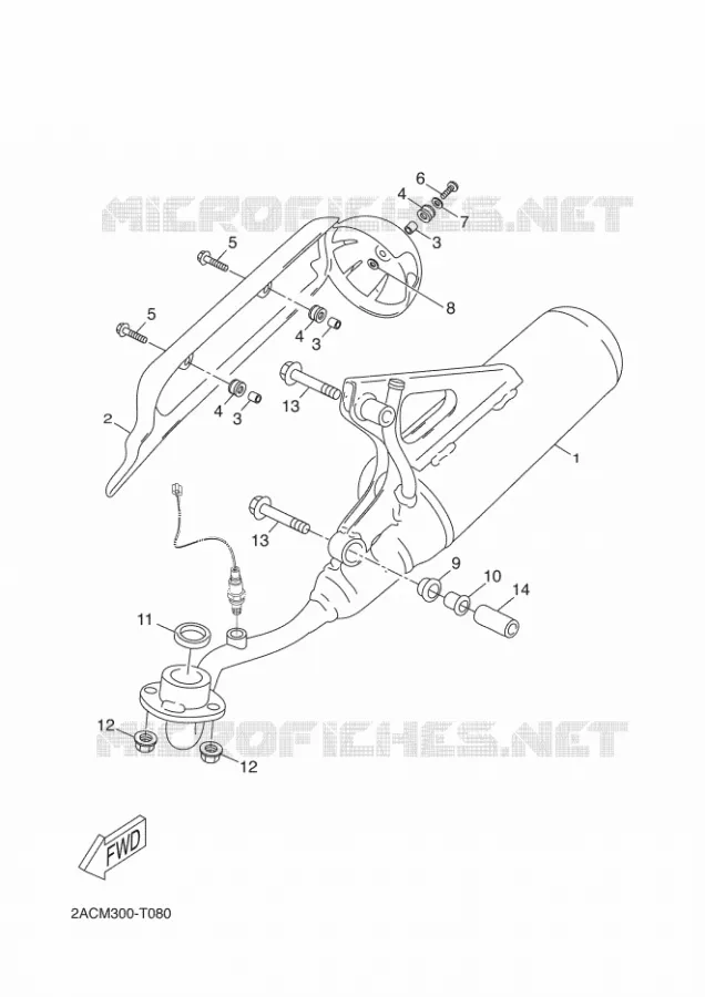 ECHAPPEMENT Yamaha SCOOTER 50 2018 NEOS 4 UBS  YN50FU