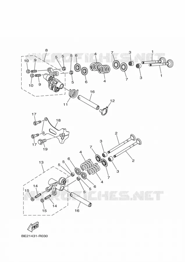 SOUPAPE Yamaha SCOOTER 155 2018 TRICITY  MWS150-A
