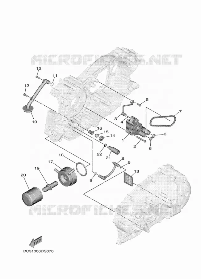 POMPE A HUILE Yamaha SCOOTER 530 2018 TMAX DX  XP530D-A