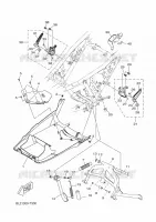 BEQUILLE / REPOSE PIEDS pour Yamaha XMAX 125 ABS de 2018