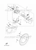 ETRIER DE FREIN ARRIERE pour Yamaha XMAX 125 ABS de 2018