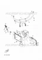 RADIATEUR / DURITES pour Yamaha XMAX 125 ABS de 2018