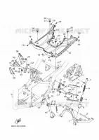 BEQUILLE / REPOSE PIEDS pour Yamaha TRICITY 125 ABS de 2018